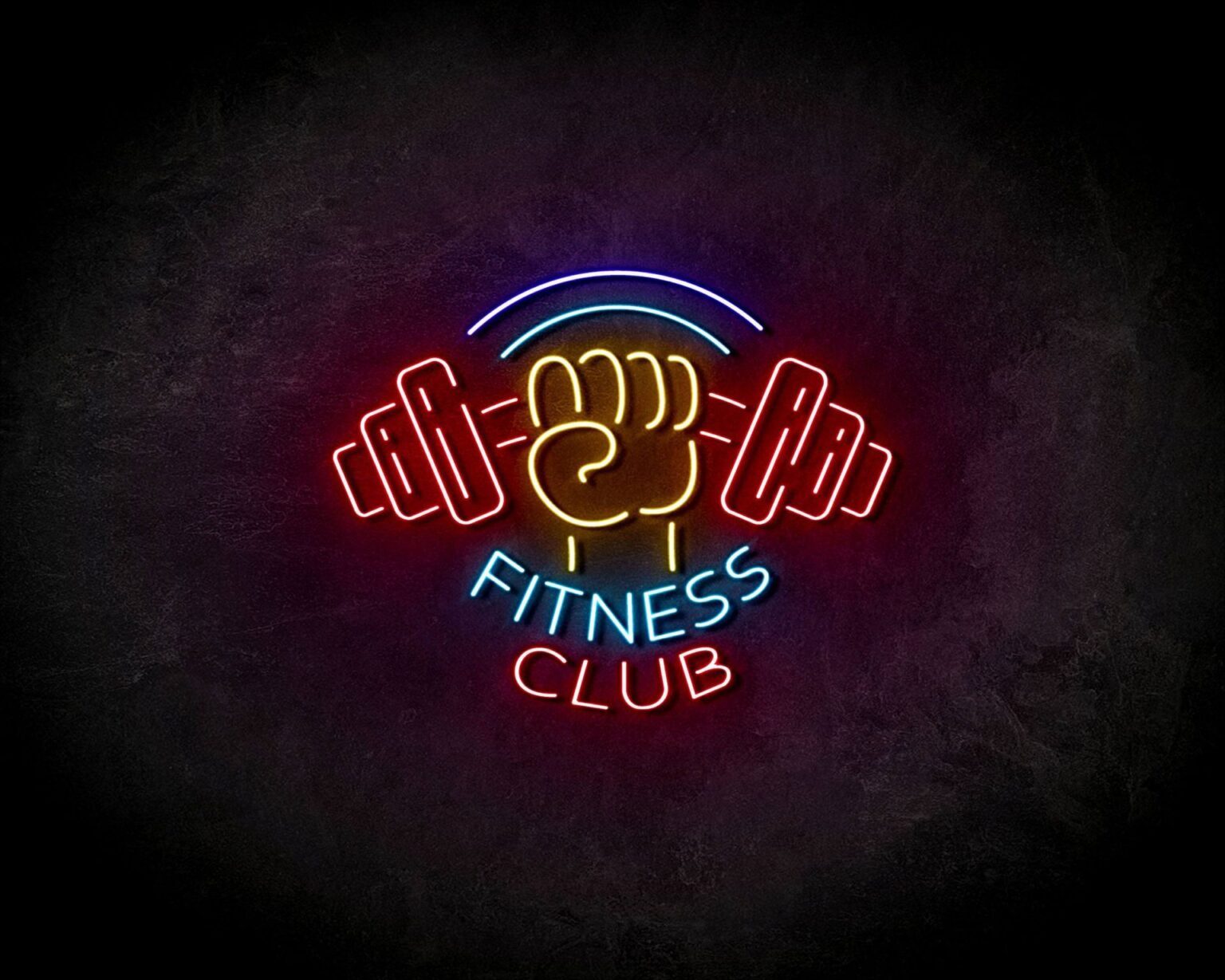 LED Neon Sign Fitness Club - The Neon Company - NO
