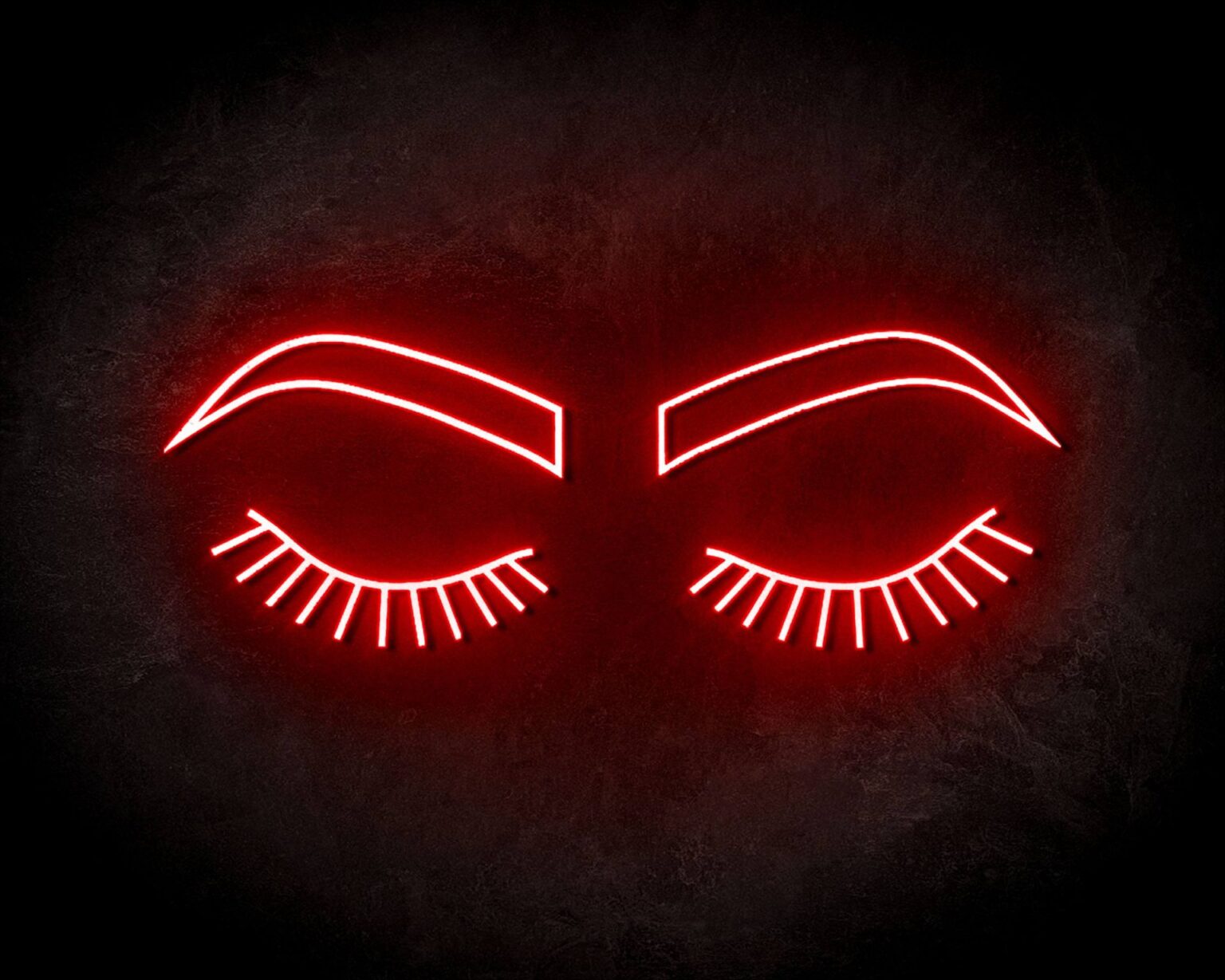 LED Neon Sign Lashes Brows - The Neon Company - NO